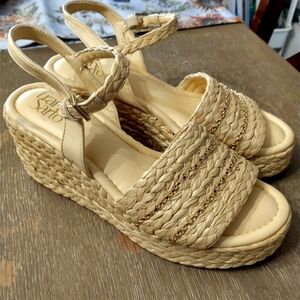 Sarto Women's by Franco Sarto A-Via Espadrille Platform Wedge Sandal Size 8.5